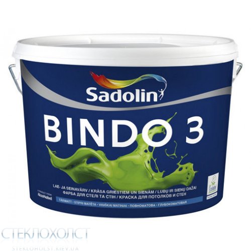 Краска Sadolin BINDO 3 BW белый 10 л