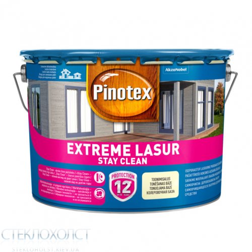 Pinotex Extreme Lasur 10 л   Самоочищающееся лазурное деревозащитное средство