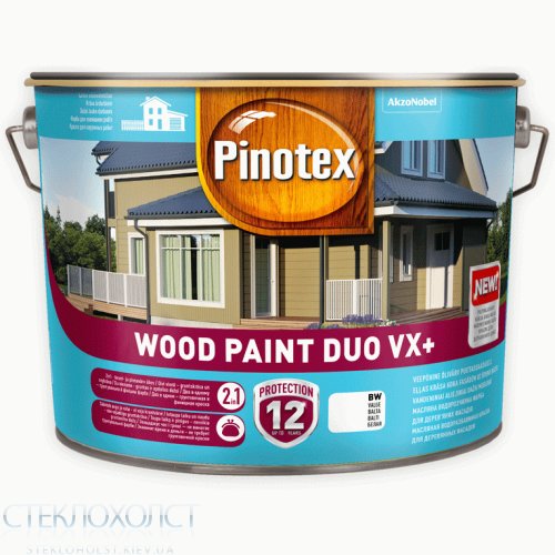 Pinotex Wood Paint Duo VX+ 10 л Масляная краска на водной основе для деревянных фасадов 